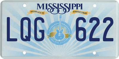 MS license plate LQG622