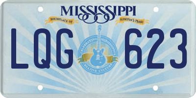 MS license plate LQG623