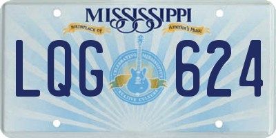 MS license plate LQG624
