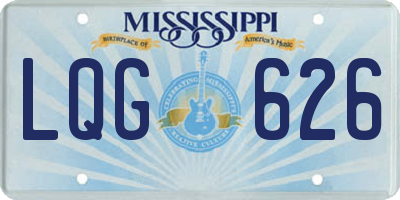MS license plate LQG626