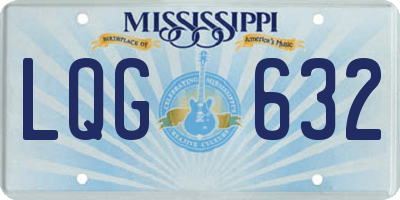 MS license plate LQG632