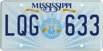 MS license plate LQG633