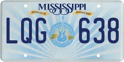 MS license plate LQG638