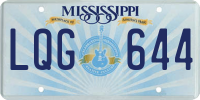 MS license plate LQG644