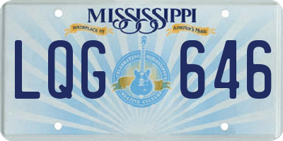 MS license plate LQG646