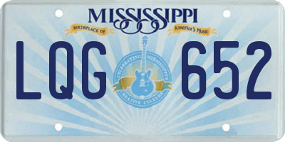 MS license plate LQG652