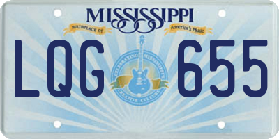 MS license plate LQG655