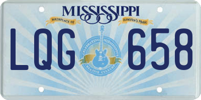 MS license plate LQG658