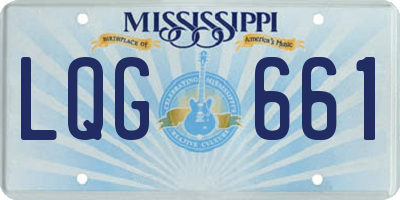 MS license plate LQG661