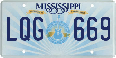 MS license plate LQG669