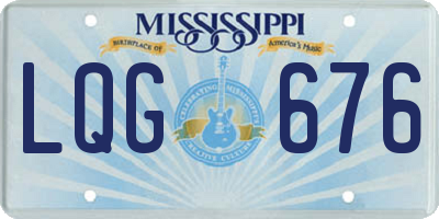 MS license plate LQG676