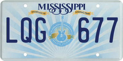 MS license plate LQG677