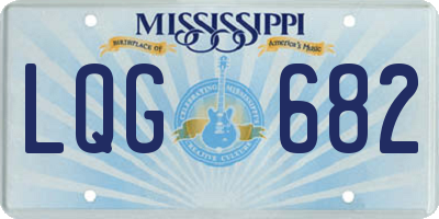 MS license plate LQG682