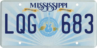 MS license plate LQG683