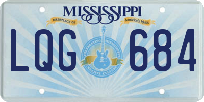 MS license plate LQG684