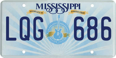 MS license plate LQG686