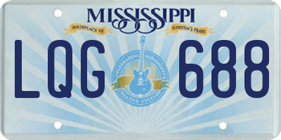 MS license plate LQG688