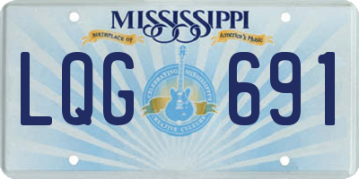 MS license plate LQG691