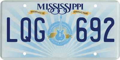 MS license plate LQG692