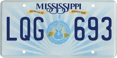 MS license plate LQG693