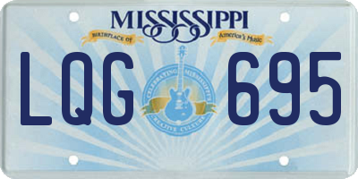 MS license plate LQG695