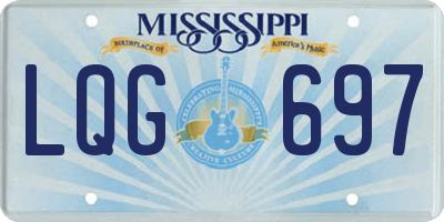 MS license plate LQG697