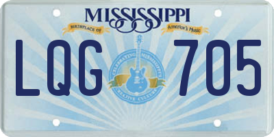 MS license plate LQG705