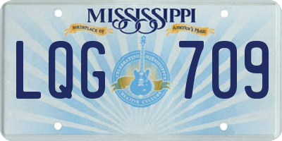 MS license plate LQG709
