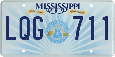 MS license plate LQG711