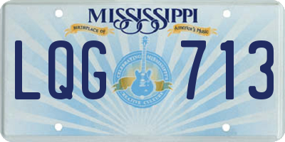 MS license plate LQG713