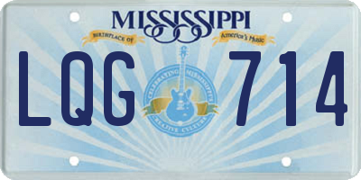 MS license plate LQG714