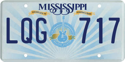 MS license plate LQG717
