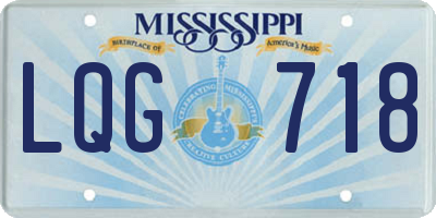 MS license plate LQG718