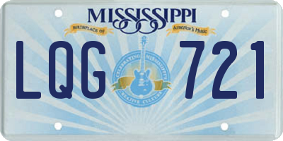 MS license plate LQG721