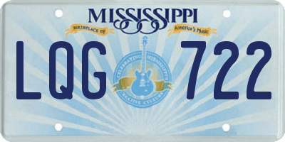 MS license plate LQG722