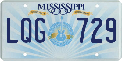 MS license plate LQG729