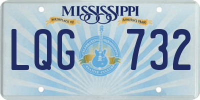 MS license plate LQG732