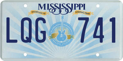 MS license plate LQG741