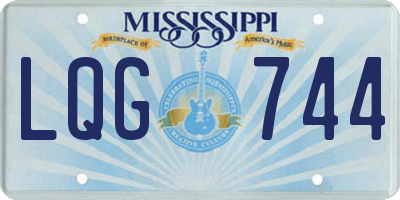 MS license plate LQG744