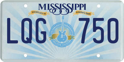MS license plate LQG750