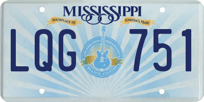MS license plate LQG751
