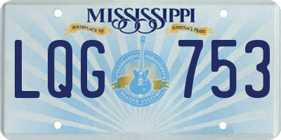 MS license plate LQG753