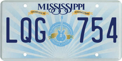 MS license plate LQG754