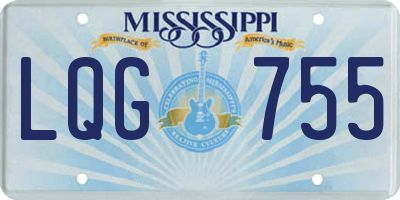 MS license plate LQG755