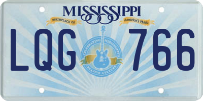 MS license plate LQG766