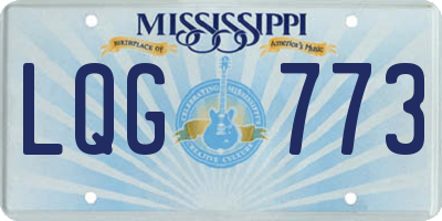 MS license plate LQG773