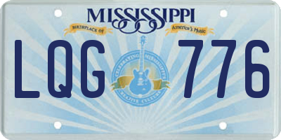 MS license plate LQG776