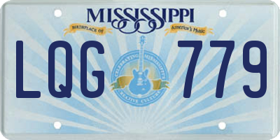 MS license plate LQG779