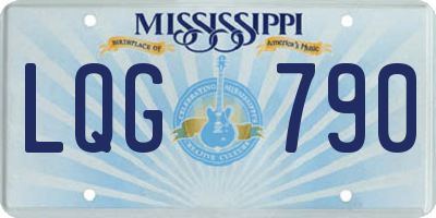 MS license plate LQG790