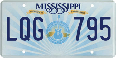 MS license plate LQG795